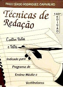 Livro Técnicas de Redação Autor Carvalho, Paulo Sérgio Rodrigues (2008) [seminovo]
