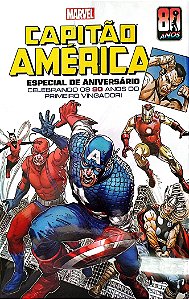 Gibi Capitão América 80 Anos Autor (2021) [seminovo]