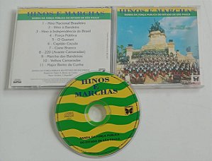 Cd Hinos e Marchas Interprete Banda da Força Pública do Estado de São Paulo [usado]