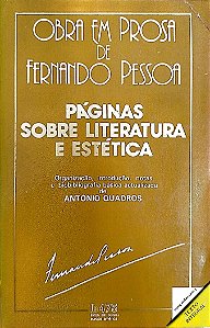 Livro Páginas sobre Literatura e Estética Autor Pessoa, Fernando [usado]