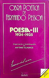 Livro Poesia 3: 1934-1935 Autor Pessoa, Fernando [usado]