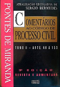 Livro Comentários ao Código de Processo Civil - Tomo 2 Autor Miranda, Pontes de (1996) [seminovo]