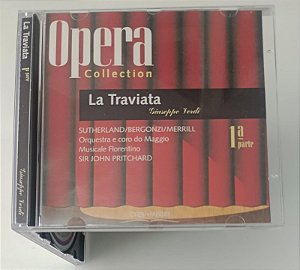 Cd La Traviata 1° Parte - Giuseppe Verdi / Opera Collection Interprete Orquestra e Coro do Maggio Musicale Florentino Sir John Pritchard (1996) [usado]