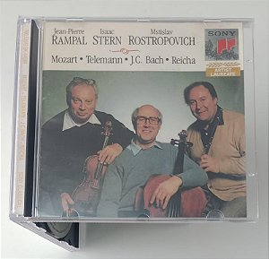 Cd Mozart / Telemann / J.c. Bach / Reicha - Rampal, Stern & Rostropovich Interprete Jean-pierre Rampal, Isaac Stern, Mstislav Rostropovich (1990) [usado]