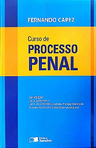 Livro Curso de Processo Penal Autor Capez, Fernando (2012) [seminovo]