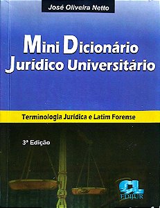 Livro Mini-dicionário Jurídico Universitário Autor Netto, José Oliveira (2013) [usado]