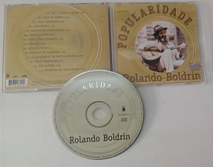 Cd Rolando Boldrim - Popularidade Interprete Rolando Boldrim (2000) [usado]
