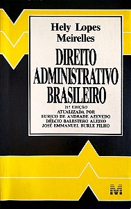 Livro Direito Administrativo Brasileiro Autor Meirelles, Hely Lopes (1996) [usado]