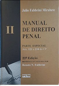 Livro Manual de Direito Penal Ii Autor Mirabete, Julio Fabbrini (2004) [usado]