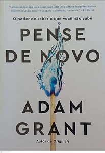 Livro Pense de Novo Autor Grant, Adam (2021) [seminovo]