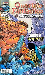 Gibi Quarteto Fantástico e Capitão Marvel #7 Autor (2003) [usado]
