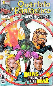 Gibi Quarteto Fantástico e Capitão Marvel #1 Autor (2002) [usado]