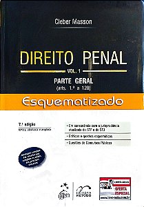 Livro Direito Penal Esquematizado 1 - Parte Geral (art. 1º a 120) Autor Masson, Cleber (2013) [seminovo]