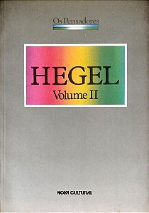 Livro Hegel Volume 2 - os Pensadores Autor Hegel, Georg Wilhelm Friedrich (1989) [usado]