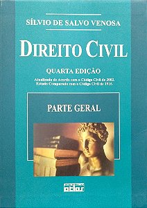 Livro Direito Civil 1: Parte Geral Autor Venosa, Sílvio de Salvo (2004) [seminovo]