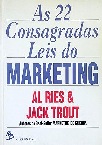Livro as 22 Consagradas Leis do Marketing Autor Ries, Al (1993) [usado]