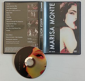 Dvd Marisa Monte - ao Vivo Editora Nelson Motta [seminovo]