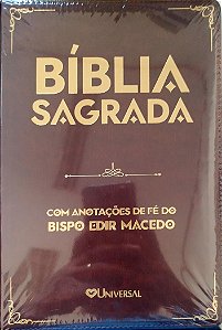 Livro Bíblia Sagrada - com Anotações de Fé de Edir Macedo Autor Macedo, Edir [seminovo]