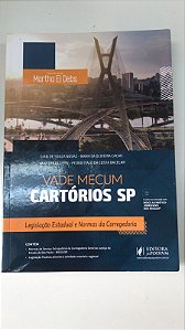 Livro Vade Mecum- Cartórios Sp : Legislação Estadual e Normas da Corregedoria Autor Debs, Martha El (2022) [usado]