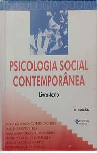 Livro Psicologia Social Contemporânea Autor Vários Autores (2003) [usado]