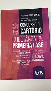 Livro Concurso de Cartório 2023 - Coletânia de Primeira Fase- 3968 Questões de Múltipla Escolha Autor Kumpel, Vitor Frederico (2023) [usado]