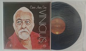 Disco de Vinil Cinco Anos sem Vinicius [lp 1985] Interprete Vinicius de Moraes (1985) [usado]