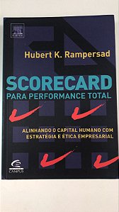 Livro Scorecard para Performance Total Autor Rampersad, Hubert K. (2004) [usado]