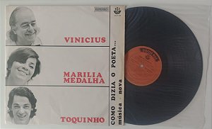 Disco de Vinil Como Dizia o Poeta... [lp 1971] Interprete Vinicus, Marilia Medalha e Toquinho (1971) [usado]