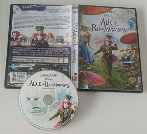 Dvd Alice no País das Maravilhas (2010) Editora Tim Burton [usado]