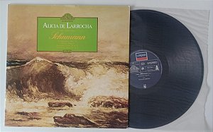 Disco de Vinil Schumann - Opus 16, 8, 28 e 21 / Coleção Mestre Pelos Mestres Interprete Alicia de Larrocha (1984) [usado]