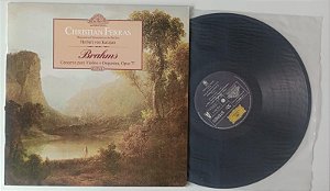 Disco de Vinil Brahms - Opus 77 / Coleção Mestres Pelos Mestres Interprete Christian Ferras (1984) [usado]