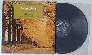 Disco de Vinil Mozart Sinfonias Nº 39 e 40 - Coleção Mestres Pelos Mestres Interprete Colin Davis (1984) [usado]