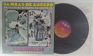 Disco de Vinil Carnaval 1984 Lp / Sambas de Enredo Interprete Grupo 1a, Escolas de Samba (1984) [usado]