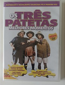 Dvd os Três Patetas - Melhores Momentos Editora [novo]