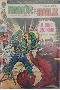 Gibi Príncipe Submarino e o Incrível Hulk #48 Super X (5ª Série) Autor (1971) [usado]