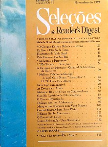 Revista Revista Reader''s Digest Seleções Novembro 69 Autor Revista Seleções (1969) [usado]