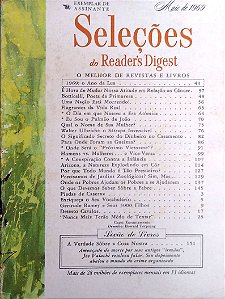 Revista Revista Reader''s Digest Seleções Maio 69 Autor Revista Seleções (1969) [usado]