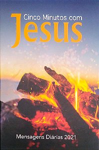 Livro Cinco Minutos com Jesus (2021) Autor Desconhecido (2021) [seminovo]