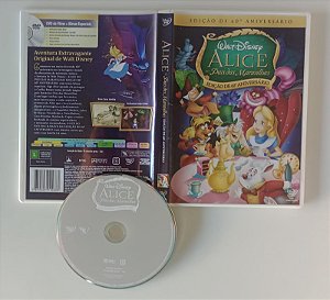Dvd Alice no País das Maravilhas - Disney Editora (2011) [seminovo]