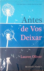 Livro Antes de Vos Deixar Autor Oliver, Lauren (2011) [usado]