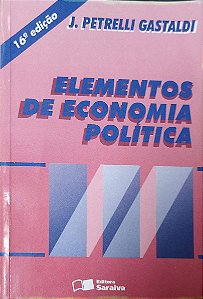 Livro Elementos de Economia Política Autor Gastaldi, J. Petrelli (1997) [usado]