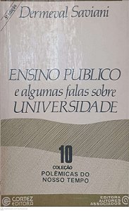 Livro Ensino Publico e Algumas Falas sobre Universidade Autor Saviani, Dermeval (1991) [usado]