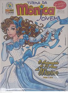 Gibi Nº 28 - Turma da Mônica Jovem; o Aniversario de 15 Anos da Marina Autor Sousa, Mauricio de (2010) [seminovo]