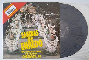 Disco de Vinil Carnaval 90 Lp - Sambas de Enredo Interprete Vários (1990) [usado]