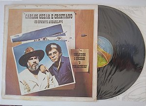 Disco de Vinil os Cowboys Andarilhos - Lp 1982 Interprete Carlos Cezar e Cristiano (1982) [usado]