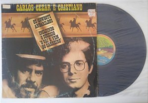 Disco de Vinil os Cowboys Andarilhos - Lp 1981 Interprete Cezar e Cristiano (1981) [usado]