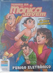 Gibi #21 - Turma da Monica Jovem - Perigo Eletronico Autor Sousa, Mauricio de (2018) [seminovo]