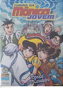 Gibi #04 - Turma da Monica Jovem - Monica e o Cavaleiro Autor Sousa, Mauricio de (2017) [seminovo]