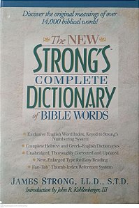 Livro The New Strong Complete Dictionary Of Bible Words Autor Strong, James (1996) [usado]