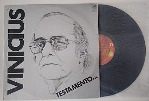 Disco de Vinil Testamento (lp 1980) Interprete Vinicius de Moraes e Vários Artistas (1980) [usado]